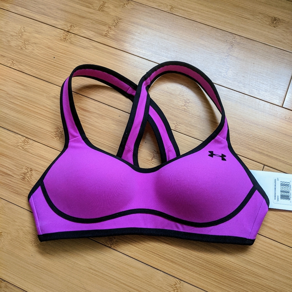 Under armour pink sports bra, 32A